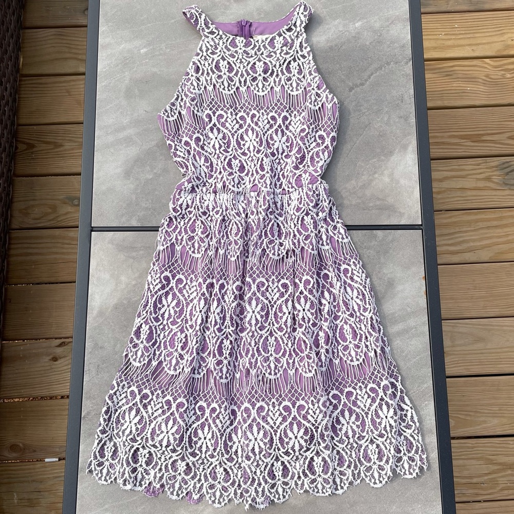Altard State Purple and White Lace Dress!